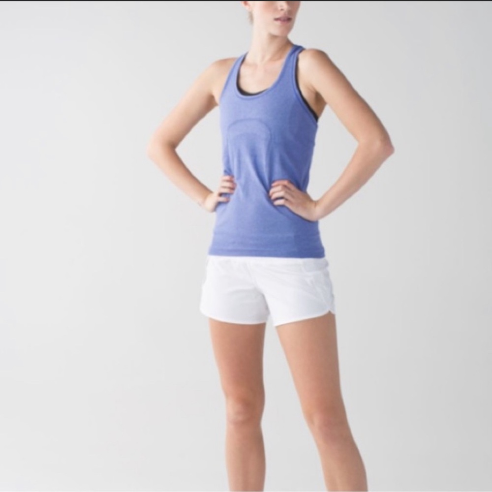 Lululemon Swiftly Tech Tank Size 8 Light Blue Racerback Running Workout Dry Fit